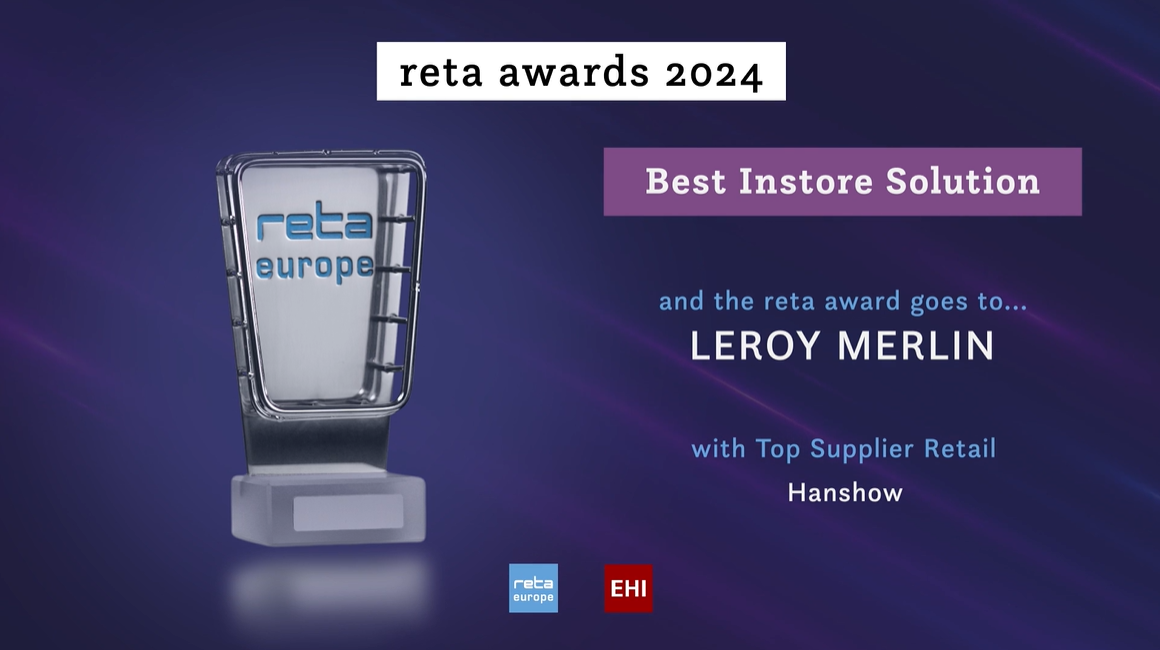 Hanshow and Leroy Merlin Triumph with RETA Award 2024 for Best In-store Solution